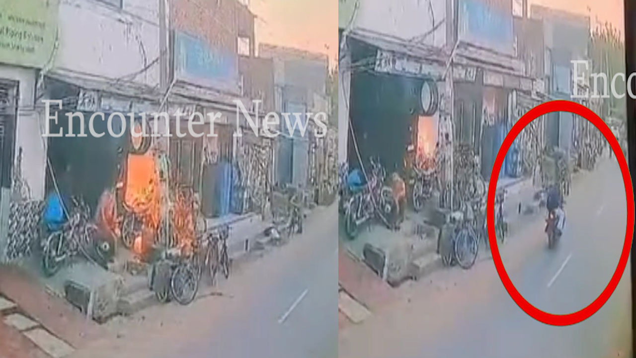 Punjab News: साइकिल स्टोर पर Petrol Bomb फैंकने का CCTV आया सामने