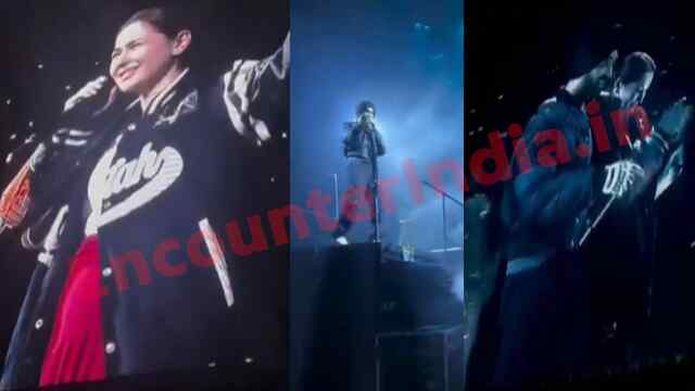 Diljit Dosanjh की जिद के बाद Stage पर पहुंची Pakistan की Hania aamir, देखें वीडियो