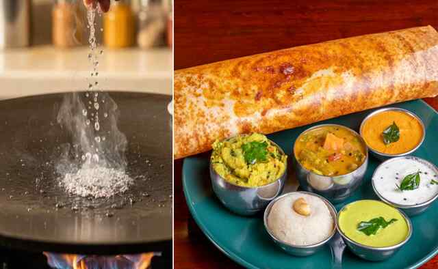 डोसा बनाने से पहले तवे पर क्यों छिड़का जाता है पानी, जानें इसका राज