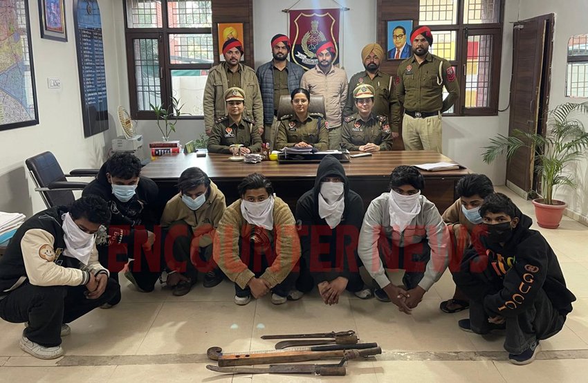 Punjab News: लूट की वारदातों को अंजाम देते 8 गिरफ्तार, हथियार बरामद