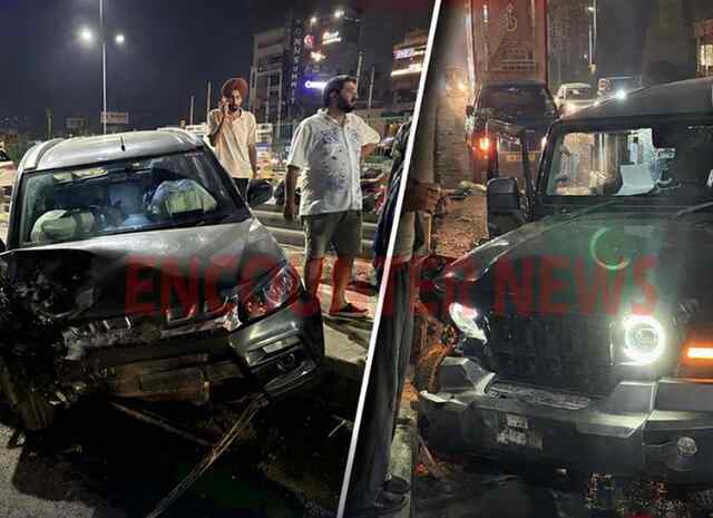 Punjab News: नेशनल हाईवे पर ब्रेज़ा कार और तेज थार में हुई टक्कर