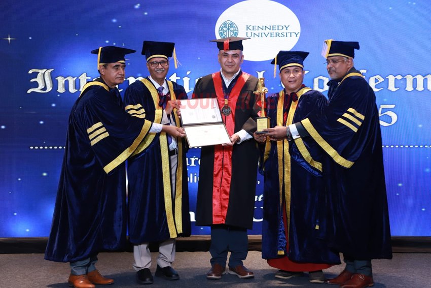 Kennedy University द्वारा सहकारिता में Phd की उपाधि से सिद्धार्थ शंकर शर्मा सम्मानित
