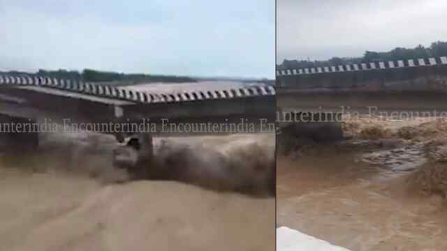 Jammu-Pathankot National Highway के पास पुल क्षतिग्रस्त, देखें वीडियो
