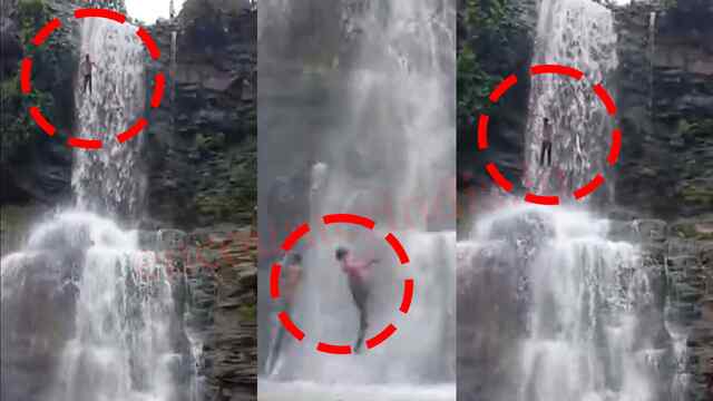 Reel बनाने के चक्कर में 40 Feet ऊंचे झरने से गिरा युवक, टूटी हड्डियां, देखें Video