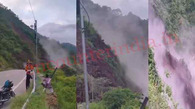 Bypass पर भयंकर Landslide, पलभर में जमीदोंज हुआ पहाड़, देखें वीडियो