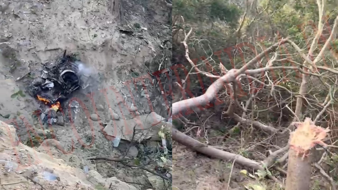 इस इलाके में Fighter Jet हुआ Crash, लगी आग, देखें वीडियो
