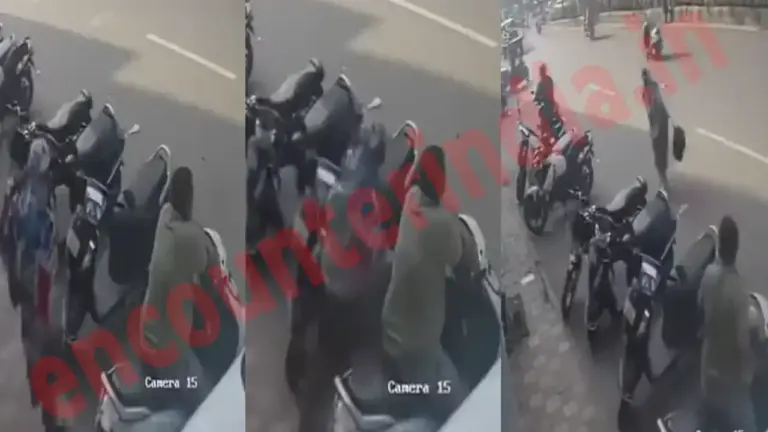 फिल्मी स्टाइल में 28 किलो चांदी के आभूषण लेकर महिला साथी संग फरार, देखें CCTV