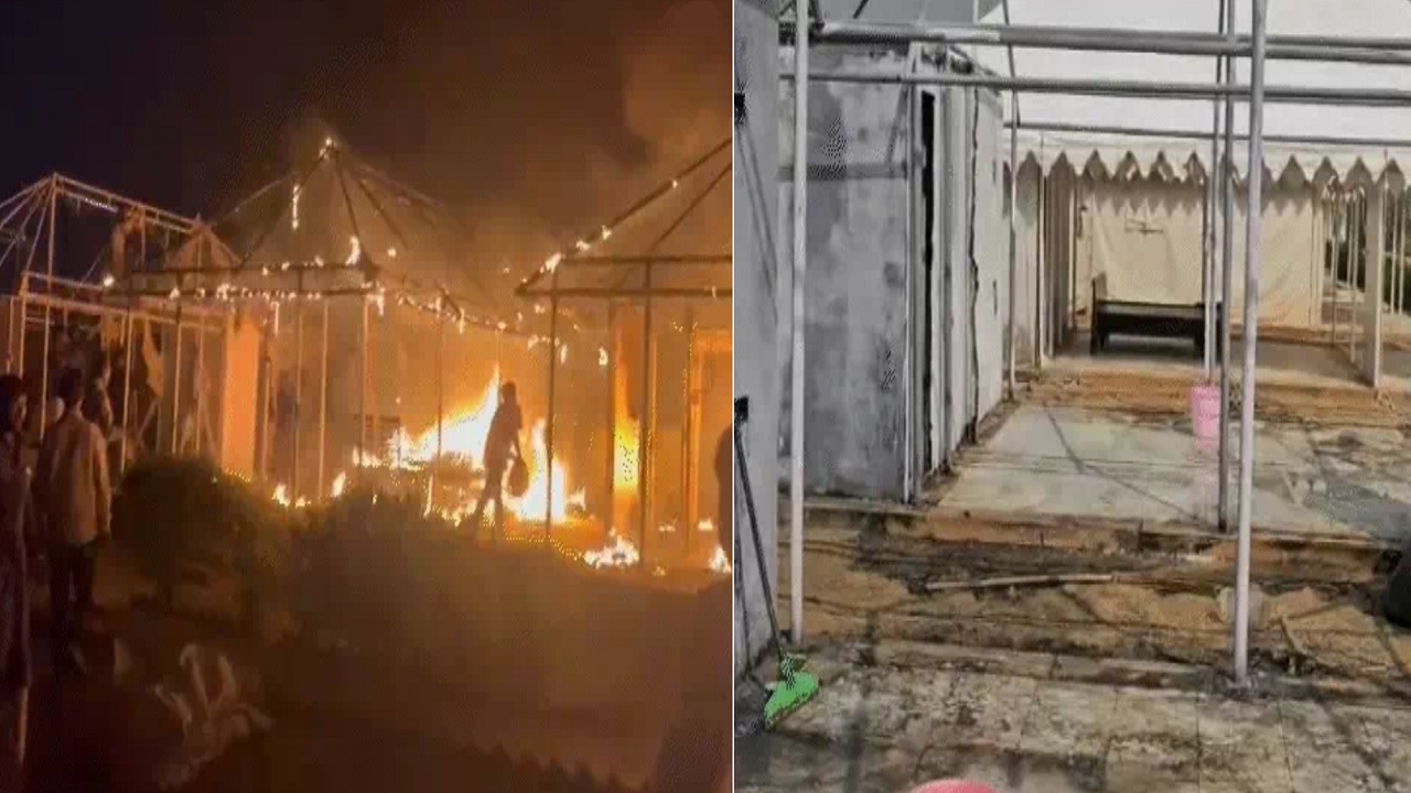 Tent City में लगी भीषण आग, टूरिस्ट में मची अफरा-तफरी