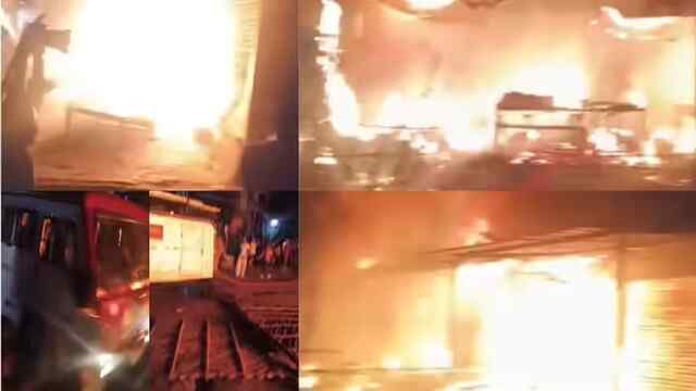 सब्जी मंडी में लगी भीषण आग, 20 से 25 दुकानों को पहुंचा नुक्सान, मची अफरा-तफरी