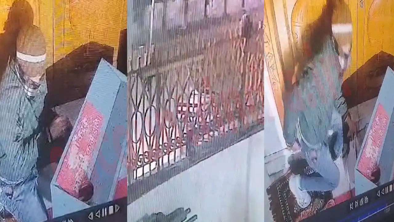 Jalandhar News: मॉडल टाउन के गीता मंदिर को चोरों ने बनाया निशाना, देखें CCTV