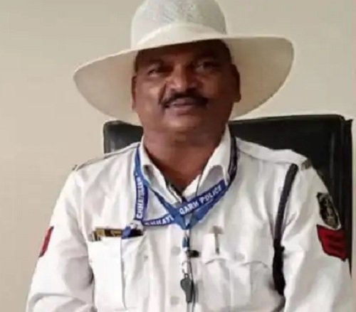 ट्रैफिक पुलिस के Head Constable को अज्ञात वाहन ने कुचला, मौत