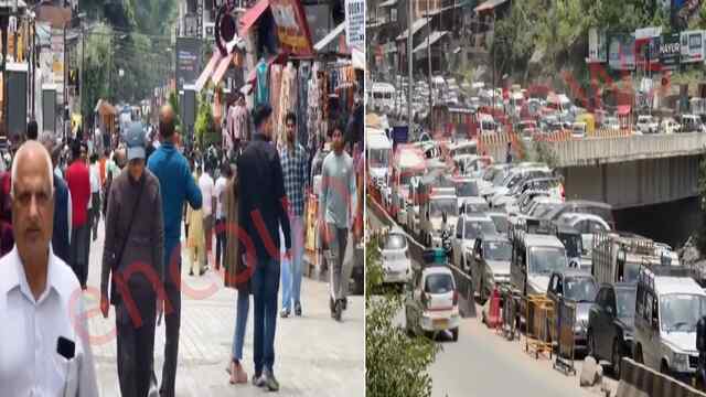 Himachal में भारी संख्या में उमड़े सैलानी, Hotels पैक, सड़कों पर लगा लंबा जाम, देखें वीडियो