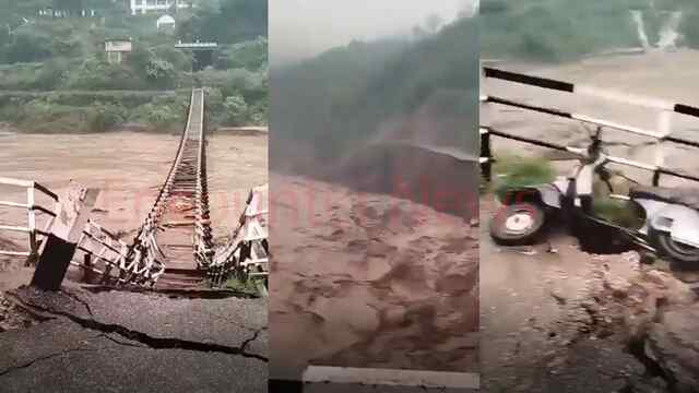 इस इलाके में बादल फटने से भारी नुक्सान, कई घर पानी में बहे, देखें वीडियो