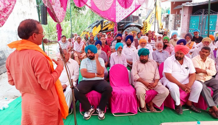 एक दिन एक गांव कार्यक्रम के तहत बीनेवाल पहुंचे सतपाल सिंह सत्ती