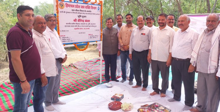 90 लाख से बनने वाले विश्राम गृह व पंचवटी पार्क का ग्रामीण विकास मंत्री ने किया भूमिपूजन