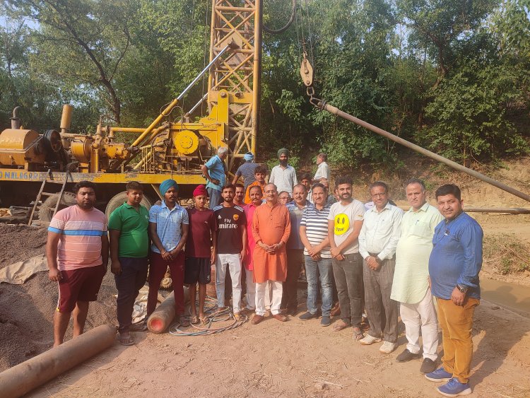 सत्ती ने भड़ोलियां खुर्द में 55 लाख से बनने वाली पेयजल योजना का किया भूमिपूजन