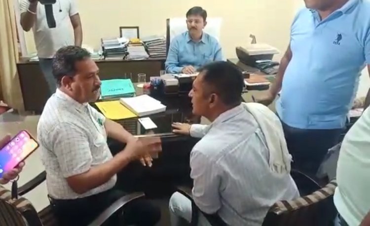 कांग्रेसी ठेकेदार का टैंडर रद्द करने पर भड़के सदर विधायक सतपाल रायजादा