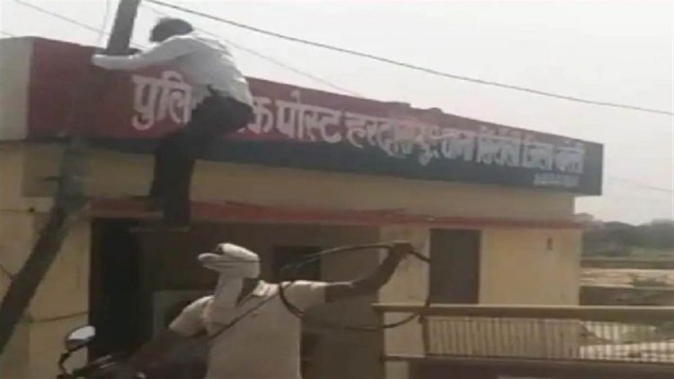 लाइनमैन का चालान काटना पुलिस को पड़ा भारी, चौकी का बिजली कनेक्‍शन कटा…