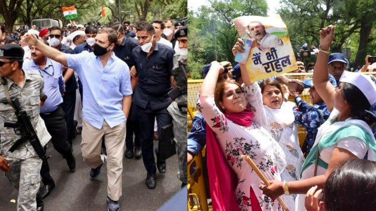 ED दफ्तर पहुंचे राहुल गांधी, सड़क पर महिला कार्यकर्ताओं ने किया हंगामा; कई नेता पुलिस हिरासत में…