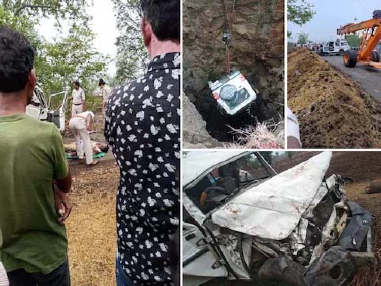 दर्दनाक सड़क हादसाः बारातियों से भरी बोलेरो गड्ढे में गिरी, 7 लोगों की मौत