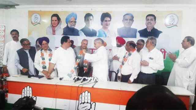 चंडीगढ़ में बसपा अध्यक्ष और उपाध्यक्ष कांग्रेस में हुए शामिल
