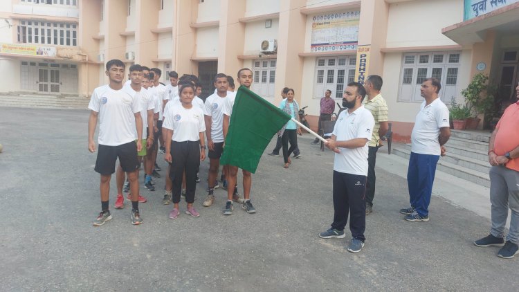 मैराथन व चित्रकला प्रतियोगिता से दिया नशों से दूर रहने का संदेश