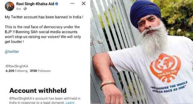 खालसा ऐड के Ravi Singh का सोशल मीडिया अकाउंट बैन