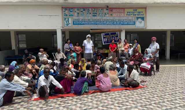 इनरव्हील क्लब उना उमंग ने आज दूसरी बार जिंदा जी बेसहारा आश्रम में बिताया समय