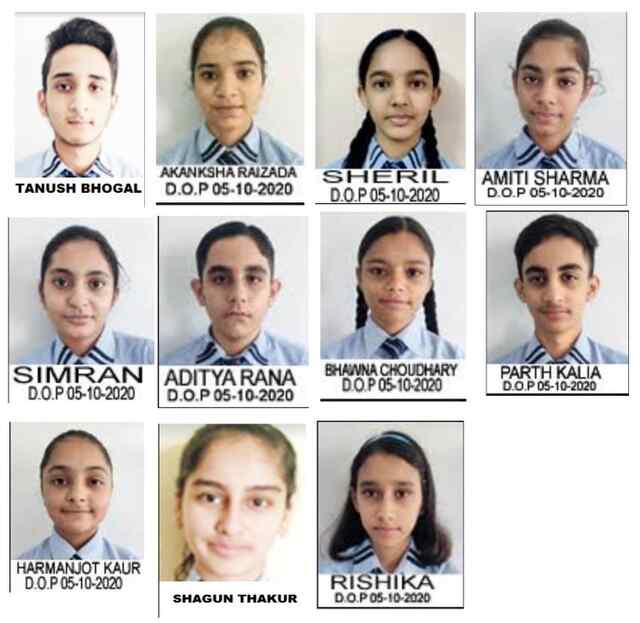 CBSE की ओर से घोषित दसवीं कक्षा के परीक्षा परिणाम में वशिष्ट पब्लिक स्कूल  ऊना के छात्रों ने किया शानदार प्रदर्शन