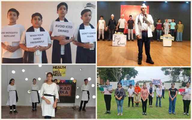 इनोसेंट हार्टस के हेल्थ एंड वैलनेस क्लब के विद्यार्थियों ने रेनीसीजन में क्या करें, क्या न करें रोल प्ले के माध्यम से किया सचेत