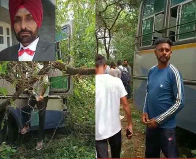 पंजाबः बेकाबू होकर पलटी पीआरटीसी बस, चालक की मौके पर मौत, देखें वीडियो