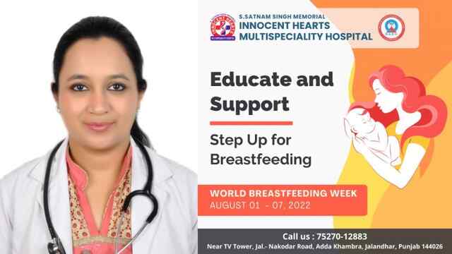 इनोसेंट हार्टस मल्टीस्पेशिएलिटी हॉस्पिटल में वल्र्ड ब्रेस्टफीडिंग वीक के दौरान डॉ. नूपुर ने मदर्स को दिए टिप्स