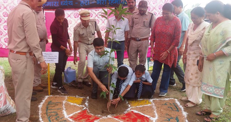 उपायुक्त राघव शर्मा ने जवाहर नवोदय स्कूल पेखुबेला में किया पौधारोपण