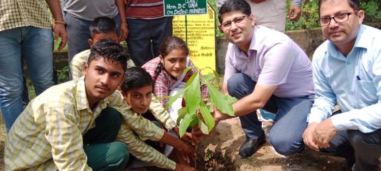 उपायुक्त राघव शर्मा ने दियोली फिश फार्म में पौधारोपण का किया शुभारंभ