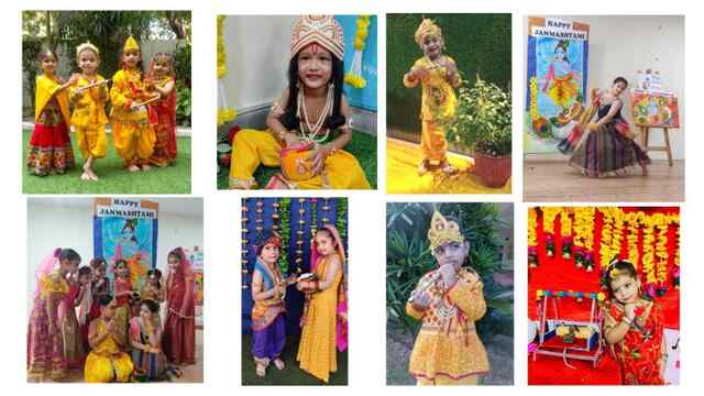 इनोसेंट हार्टस में श्रीकृष्ण जन्माष्टमी पर्व की धूम: वातावरणहुआ कृष्णमयी