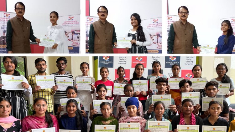 इनोसेंट हार्टस ग्रुप ऑफ इंस्टीट्यूशंस ने फ्रेशर्स के लिए किया एक महीने का ब्रिज कोर्स आयोजित