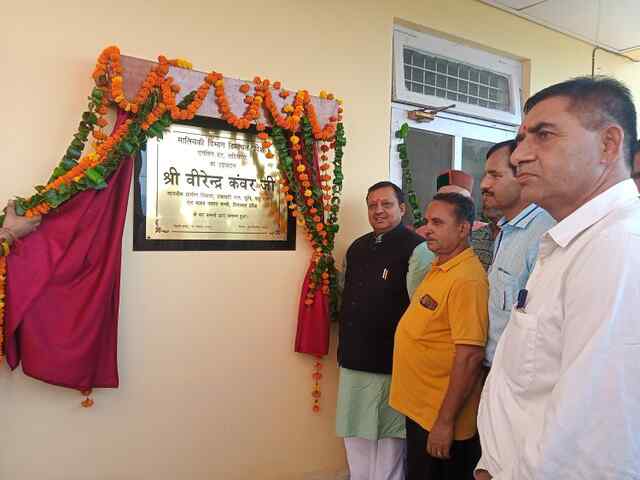 वीरेंद्र कंवर ने लठियाणी व बीहड़ू में किए एंगलिंग हट के लोकार्पण