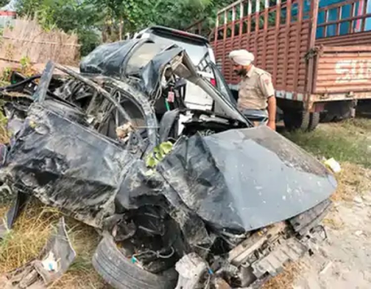 पंजाबः दर्दनाक सड़क हादसा, टोल प्लाजा नजदीक पलटी कार, सास बहू समेत तीन की मौत