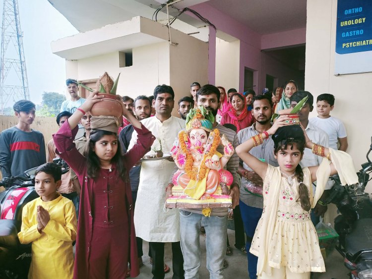 बद्दी में भक्तिभाव से  किया गणेश विसर्जन 