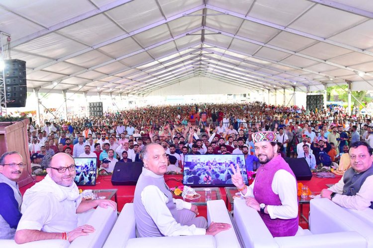 मुख्यमंत्री ने ऊना जिला के गगरेट विधानसभा क्षेत्र में प्रगतिशील हिमाचल: स्थापना के 75 वर्ष कार्यक्रम की अध्यक्षता की 