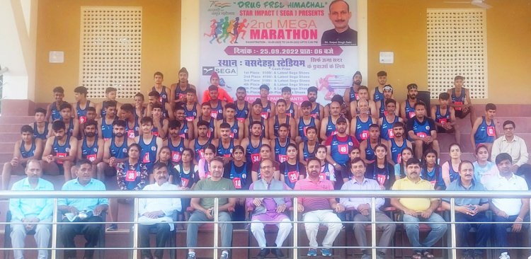 सतपाल सिंह सत्ती ने ड्रग फ्री हिमाचल मैराथन को दिखाई हरी झंड़ी