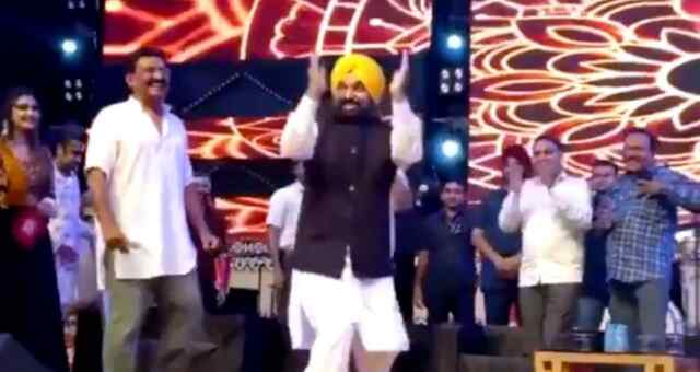 गरबा के रंग में रंगे पंजाब के सीएम भगवंत मान, देखें विडियो