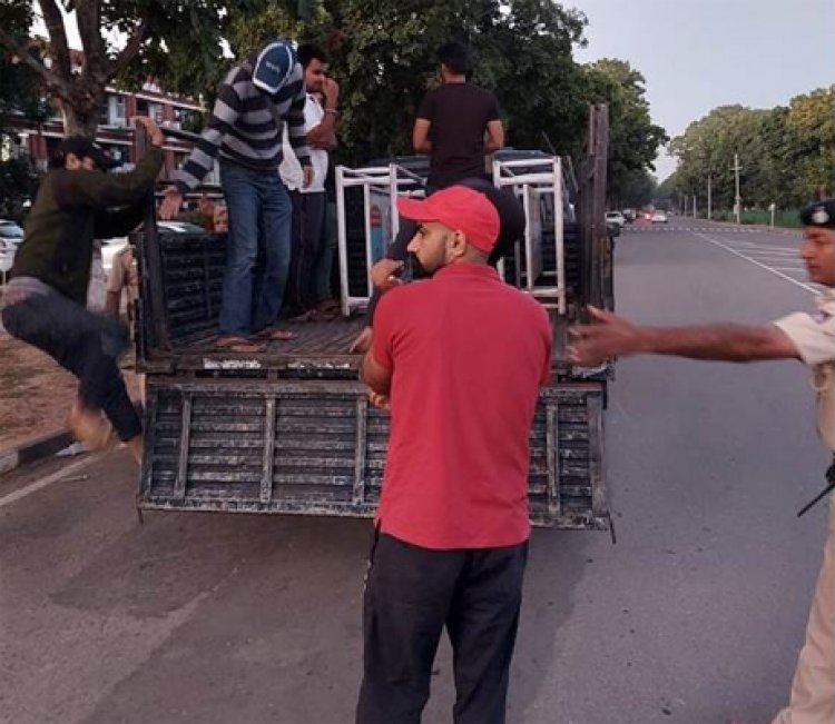 पीयू हास्टल में पुलिस रेड, 24 बाहरी लोगों को लिया हिरासत में