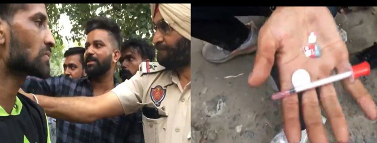 जालंधरः मकसूदां में स्नेचर काबू, इंजेक्शन सहित अन्य सामान बरामद