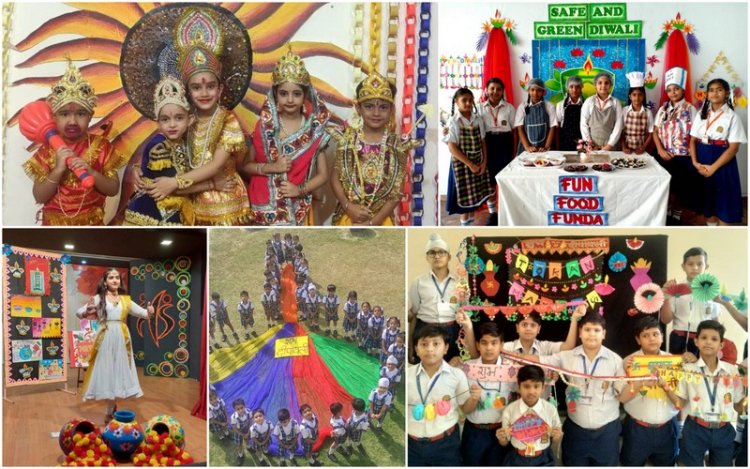 इनोसेंट हार्ट्स के विद्यार्थियों ने ईको दिवाली मनाने का दिया संदेश