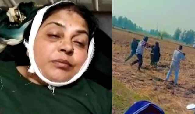 पंजाबः सरेआम महिला को घेरकर लोगों ने डंडो से की पीटाई, देखें वीडियो