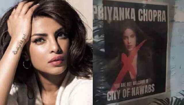बॉलीवुड एक्ट्रेस Priyanka Chopra के खिलाफ भड़के लोग, चौराहों पर पोस्टर लगाकर लिखी ये आपत्तिजनक बात