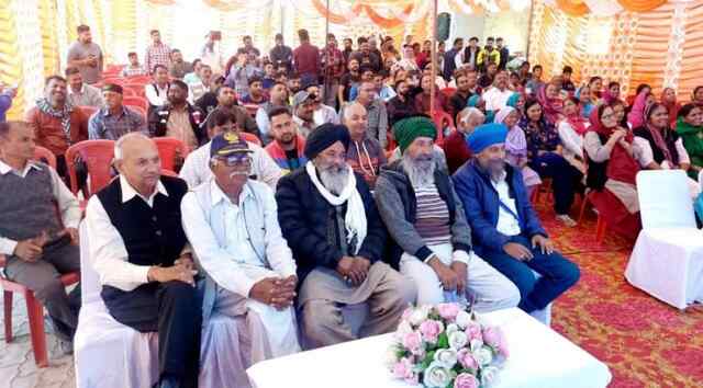 एलईडी के माध्यम से दिखाया गया शपथ ग्रहण समारोह का प्रसारण