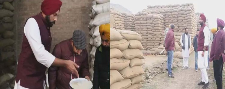 पंजाबः मार्कफैड चेयरमैन अमनदीप ने लक्ष्मी राइस मिल पर की छापेमारी