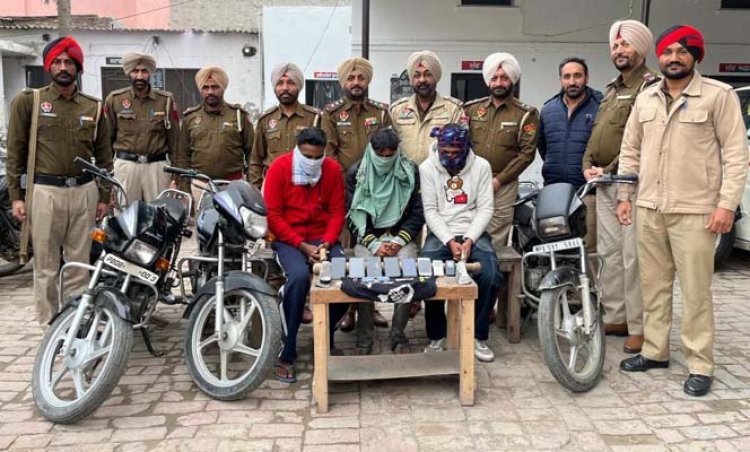 जालंधरः लूट की वारदातों को अंजाम देने वाले गिरोह के 3 सदस्य गिरफ्तार